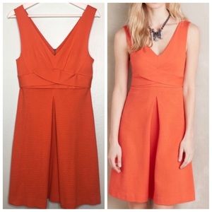 Anthropologie HD in Paris Ardmore tangerine dress